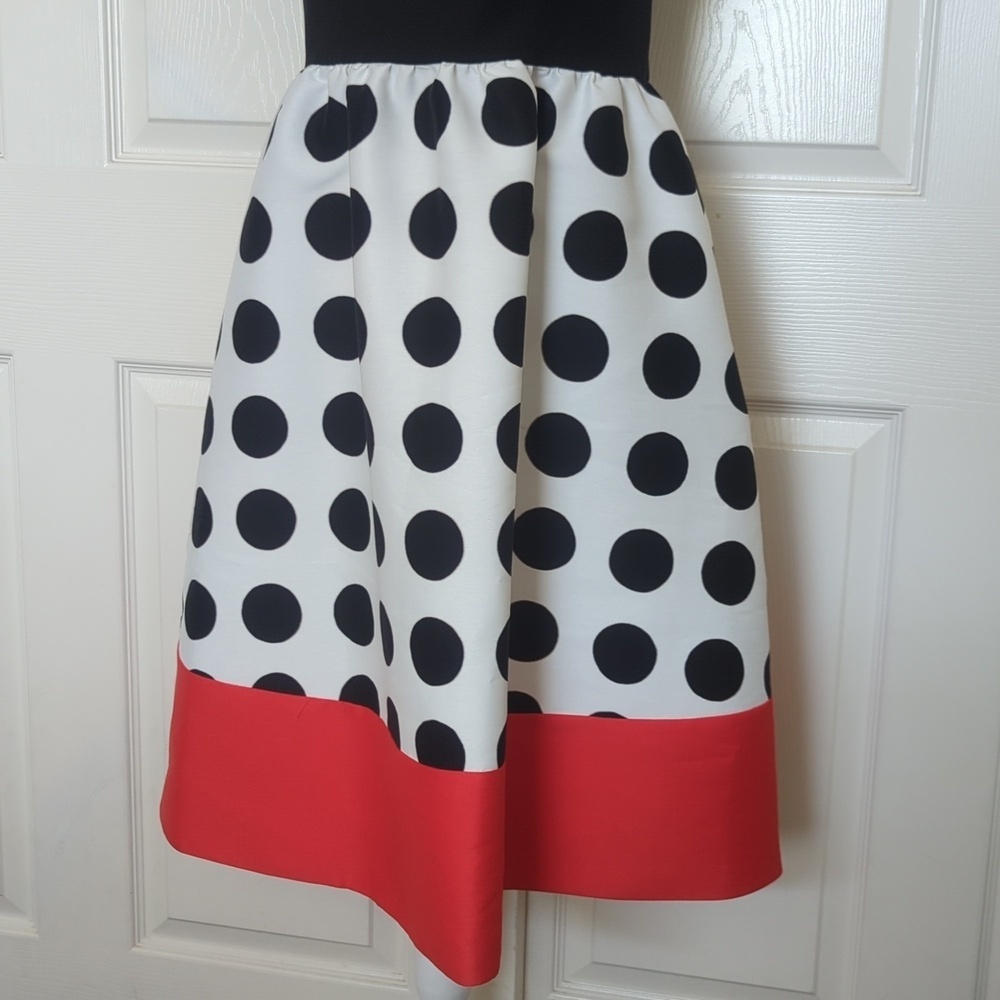 Kate Spade Grid Dot Color block Midi Dress - Picture 5 of 9